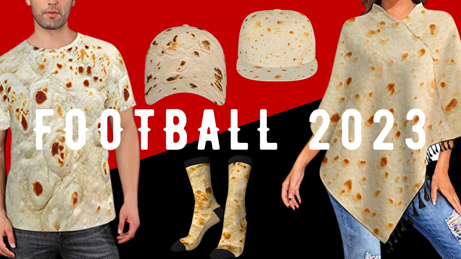 Texas Tech 2023 Game Day Football Game Tortilla Styles