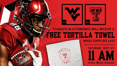Throwback to Texas Tech Game Day Tortilla Towels
