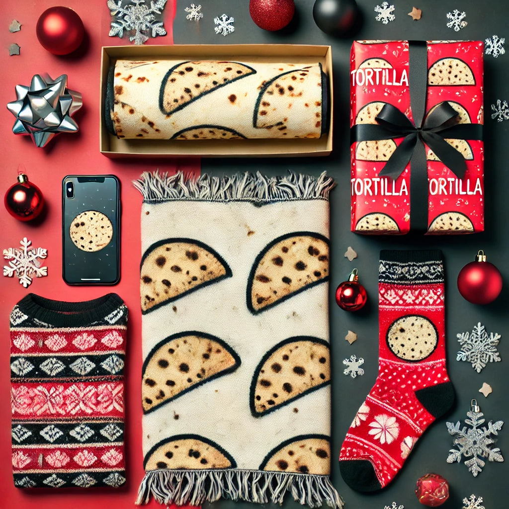 Holiday Christmas 2024 tortilla style themed gift ideas