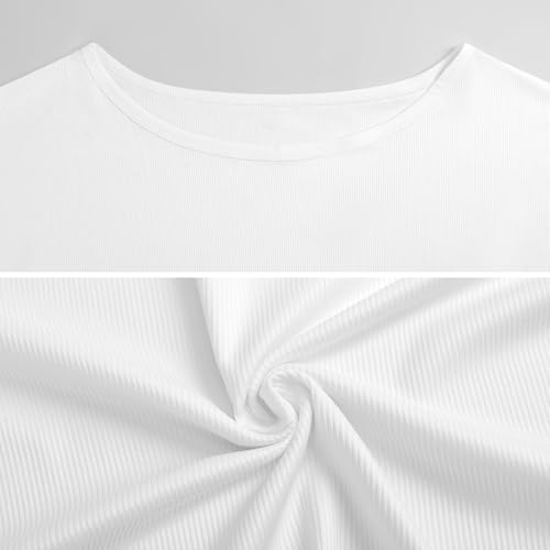 Burrito Tortilla Pattern Women's Summer Off Shoulder Shirts Casual Loose Short Sleeve Tops L