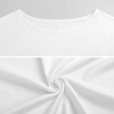 Burrito Tortilla Pattern Women's Summer Off Shoulder Shirts Casual Loose Short Sleeve Tops L