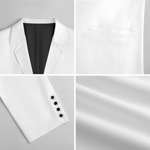 Burrito Tortilla Pattern Mens Casual Sport Coat Blazer Two Buttons Lightweight Business Jackets L