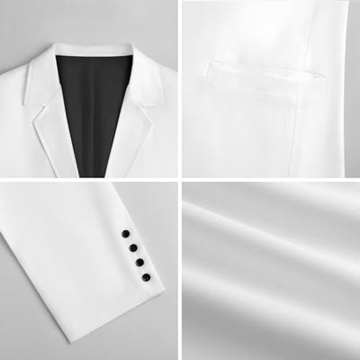 Burrito Tortilla Pattern Mens Casual Sport Coat Blazer Two Buttons Lightweight Business Jackets L