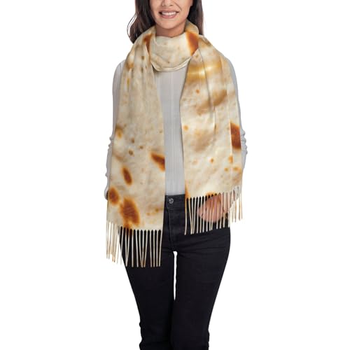 BERMEIZ Tortilla Pattern Women's Scarf Pashmina Shawls and Wraps Warm Long Scarves for Wedding Evening Party