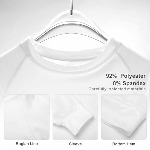 FULAOER Burrito Tortilla Pattern Women's Casual Raglan Crew Neck Sweater Sweatshirt Long Sleeve T-Shirt M