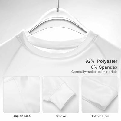 FULAOER Burrito Tortilla Pattern Women's Casual Raglan Crew Neck Sweater Sweatshirt Long Sleeve T-Shirt M