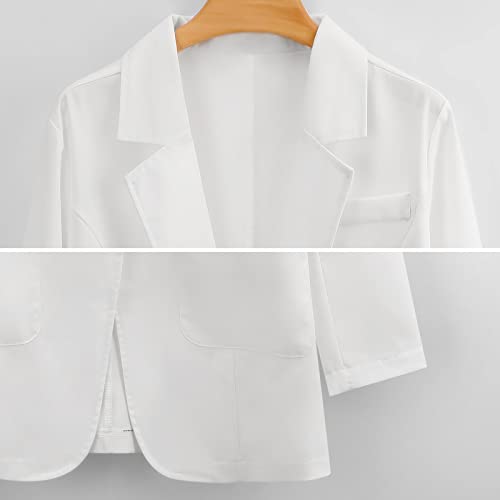 Burrito Tortilla Pattern Blazers for Women Fashion Business Casual Office,Elegant Jacket Coat with Pockets L