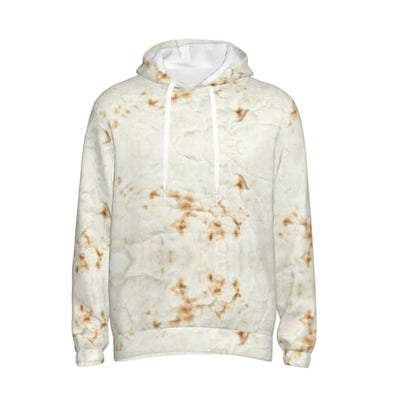 SDERDZSE Giant Flour Tortilla Taco Mens Pullover Hoodies Hooded Sweatshirt With Pockets Winter Fall Sweaters 4x-Large Black