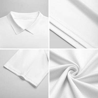 Burrito Tortilla Pattern Men's Regular-Fit Pique Polo Shirt Mid Sleeve Classic Collared Casual Summer L