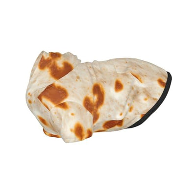 BERMEIZ Tortilla Pattern Dog Hoodie Soft and Warm Sweater with Leash Hole and Pocket Dog Winter Sweatshirt Warm Pet Clothes for Medium Large Dogs