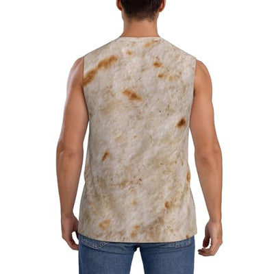 Tortilla Sleeveless Shirts for Men, Quick Dry Workout Tank Tops Men Sleeveless Muscle Shirts Black