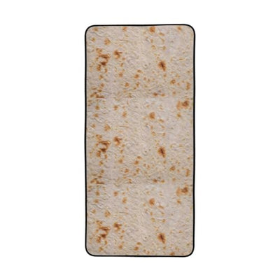 BERMEIZ Tortilla Print Bath Towel Microfiber Coral Velvet Bath Towels Highly Absorbent Soft Beach Sheet 27" x 55" Luxury Hemming Shower Towels