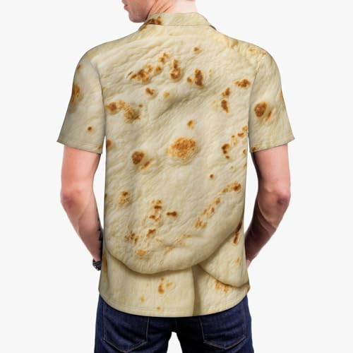 Kuilepa Mens Polo Shirts Casual Print Golf Shirts-Taco Tortillas