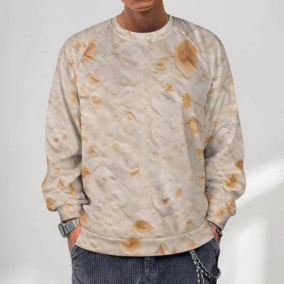 VOSERY Tortilla Sweatshirt for Men, Crewneck Mens Hoodies, Long Sleeve Pullover Sweaters Casual Tops
