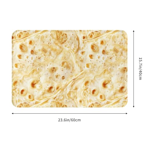 Tortilla Rugs Mat Doormat Non Slip Welcome Mat Home Decor for Outdoor Indoor 16 X 24 Inch