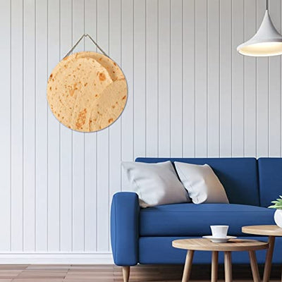Wooden Sign Burritos Tortilla Custom Wood Sign Wood Plank Design Hanging Sign Funny Realistic Food Farmhouse Style Hanging Wooden Sign Accessories Or Rustic Kitchen Wall Art Plaque 12x12in Round