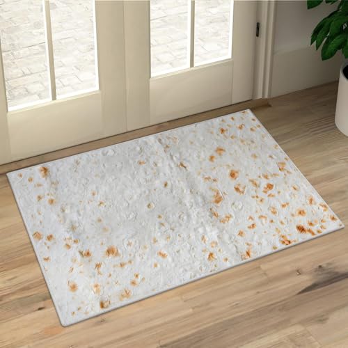 Tortilla Rug 2x3 Area Rugs for Entryway Bedroom Decor, Washable Non-Slip Door Mat Throw Rugs for Living Room Dorm