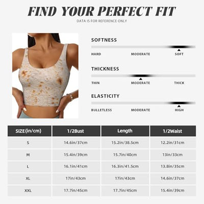 Tortilla Sports Bras for Women, Quick Dry Workout Crop Tank Tops, U Back Sports Bra Athletic Tops Black