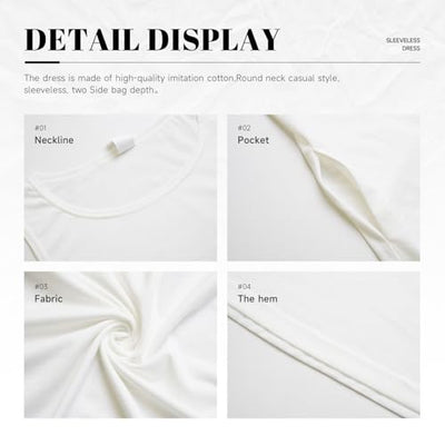 BERMEIZ Tortilla Pattern Summer Dresses for Women Sleeveless Tank Casual Sundresses Beach Cover Black