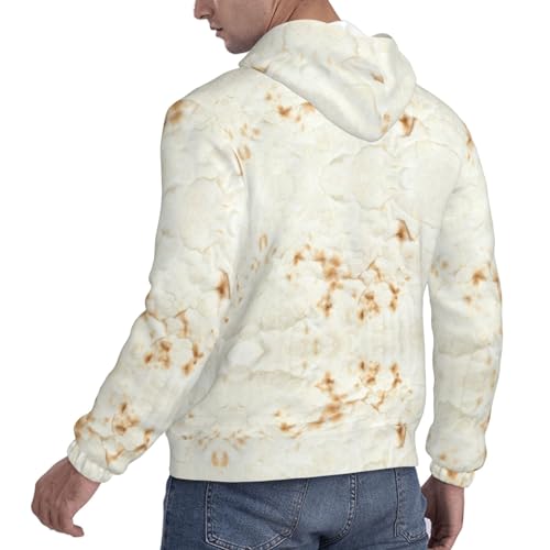 Tortilla Taco Mens Pullover Hoodies Hooded Sweatshirt With Pockets Winter Fall Sweaters