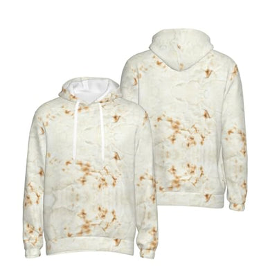 SDERDZSE Giant Flour Tortilla Taco Mens Pullover Hoodies Hooded Sweatshirt With Pockets Winter Fall Sweaters 4x-Large Black