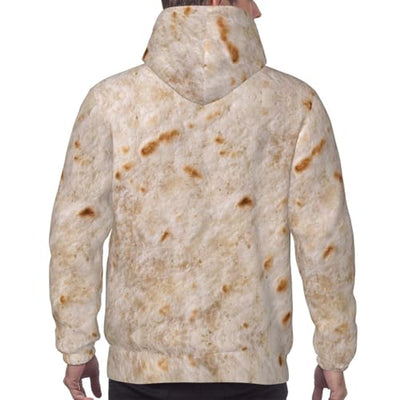 Buewutiry Hoodies for Men - Tortilla Long Sleeve Mens Hoodies & Sweatshirts Pullover Clothing Clothes Black
