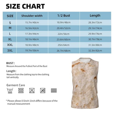 Tortilla Sleeveless Shirts for Men, Quick Dry Workout Tank Tops Men Sleeveless Muscle Shirts Black