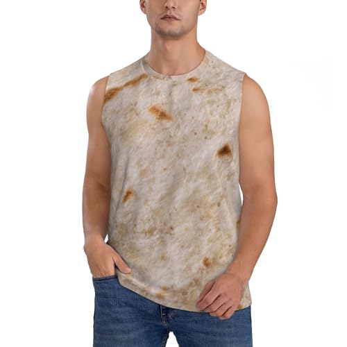 Tortilla Sleeveless Shirts for Men, Quick Dry Workout Tank Tops Men Sleeveless Muscle Shirts Black