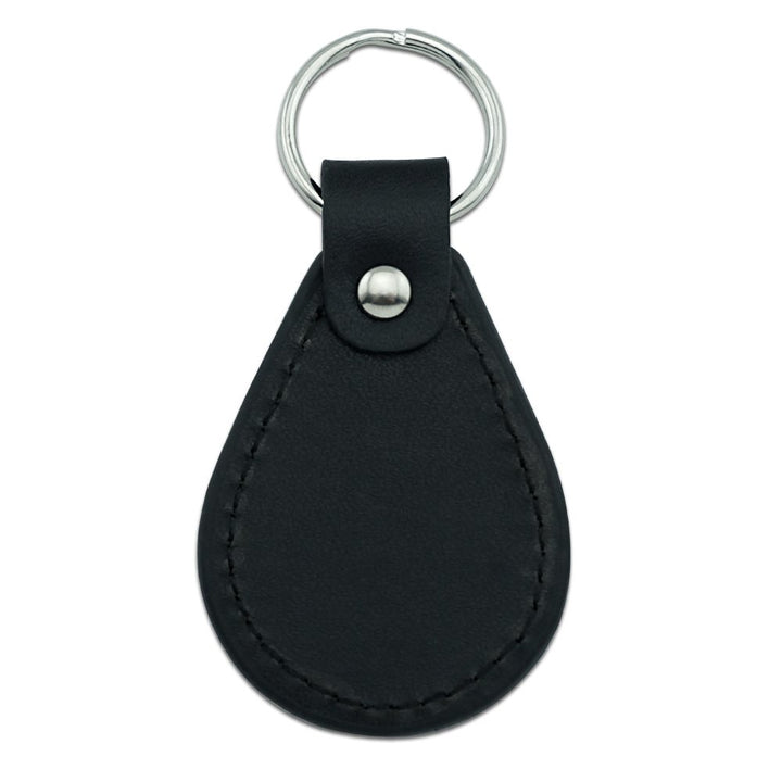 GRAPHICS &amp; MORE Black Leather Texas Tech University Secondary Keychain