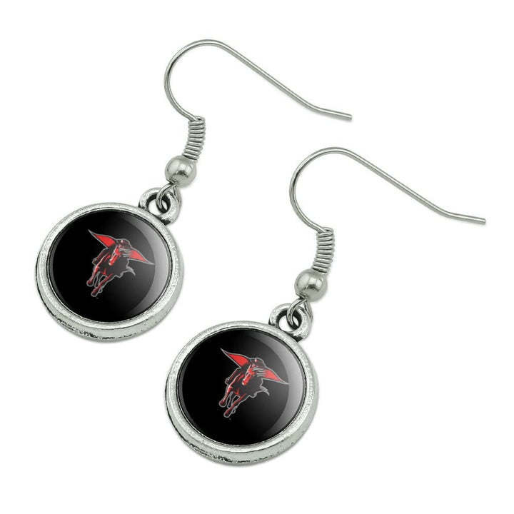 Texas Tech University Secondary Novelty Dangling Drop Charm Earrings