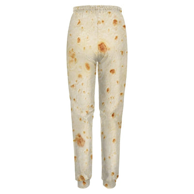 Burrito Tortilla Pattern Women's Casual Sweatpants Athletic Joggers Lounge Pants with Pockets 3XL