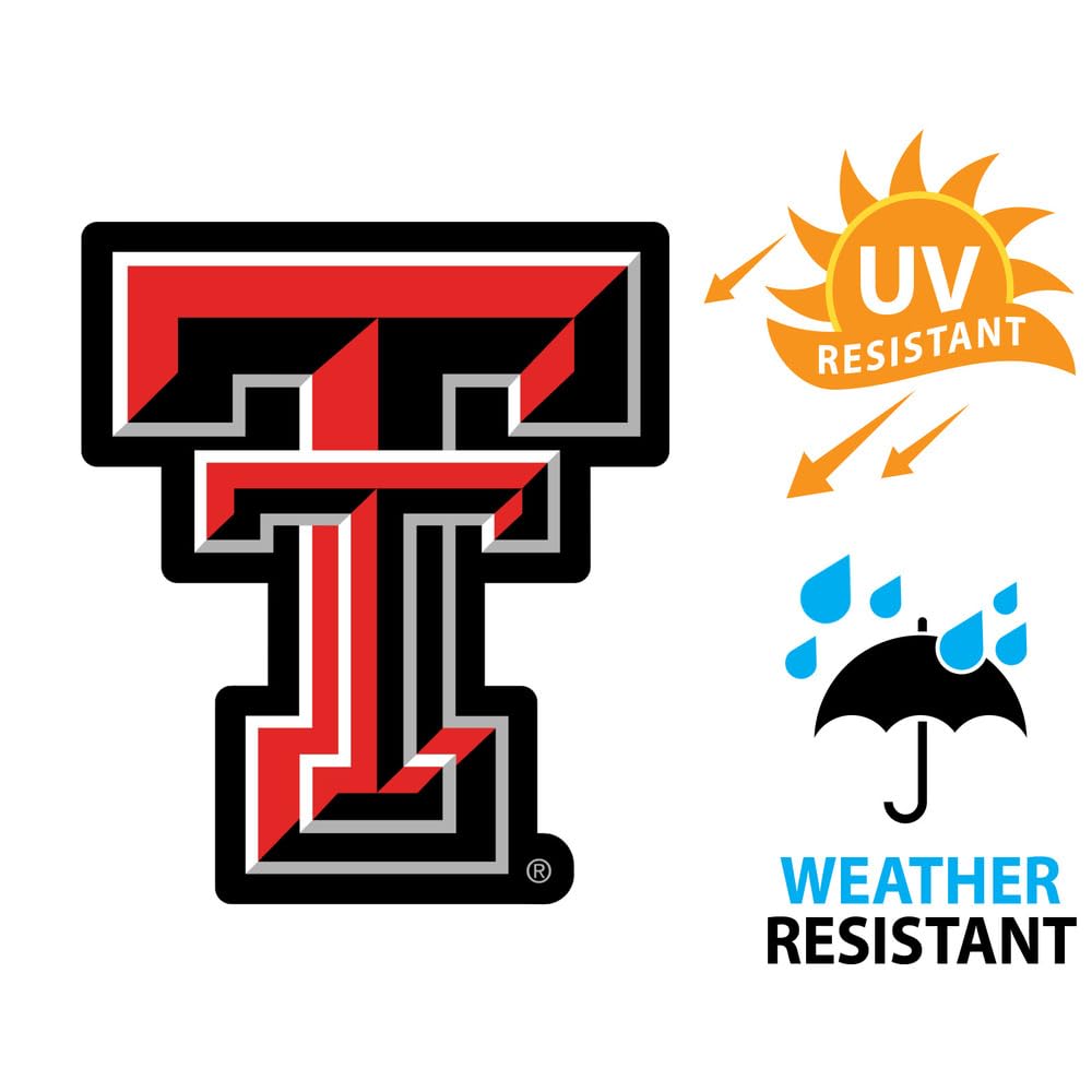 Texas Tech University Premium 4" Die Cut Vinyl Sticker Decal for Cars Trucks Auto Windows