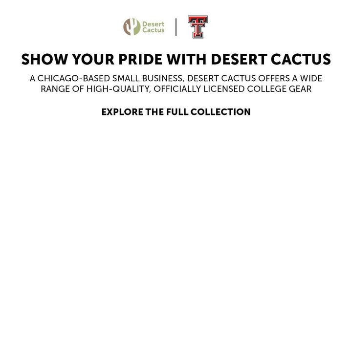 Desert Cactus Texas Tech University Paper Plates TTU Red Raiders 20 Count 9 inch Round Plates for Tailgates, Parties, Graduation and Events (Design A)