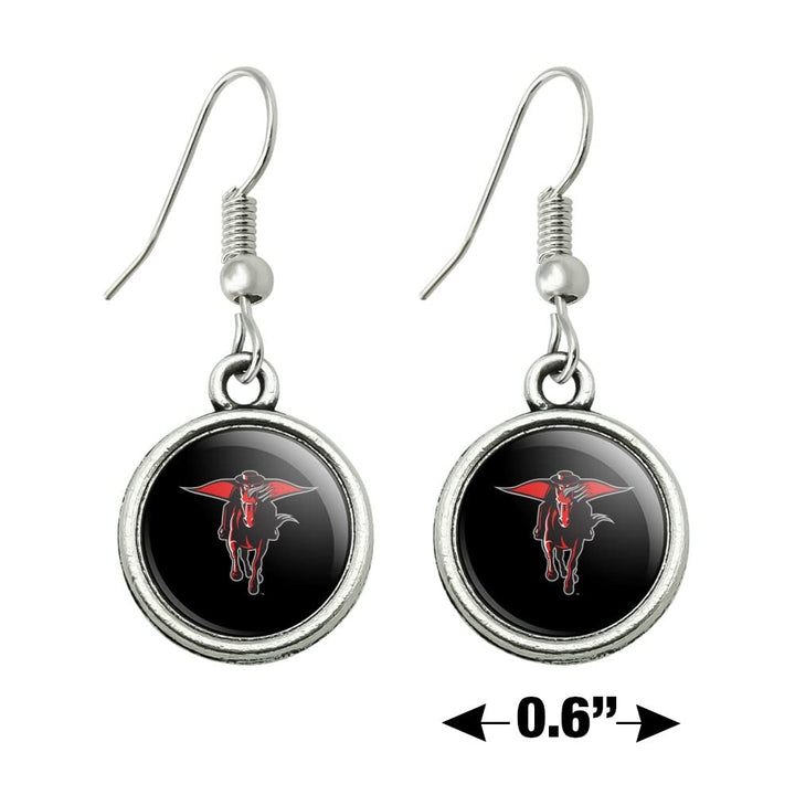 Texas Tech University Secondary Novelty Dangling Drop Charm Earrings