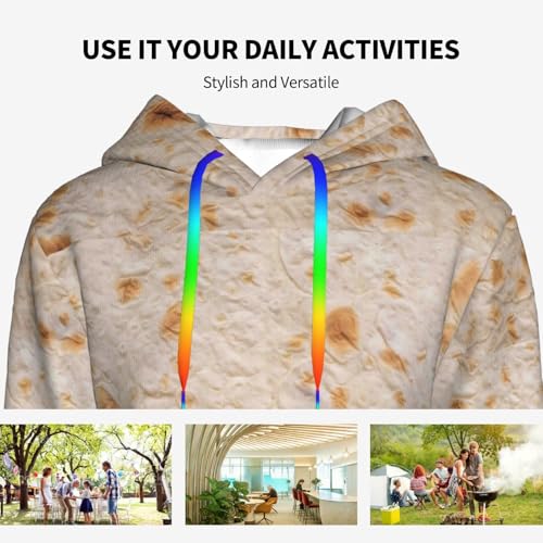 Xiso Ver Tortilla Womens Hoodies Casual Sweatshirts Pullover Fall Clothes with Pocket