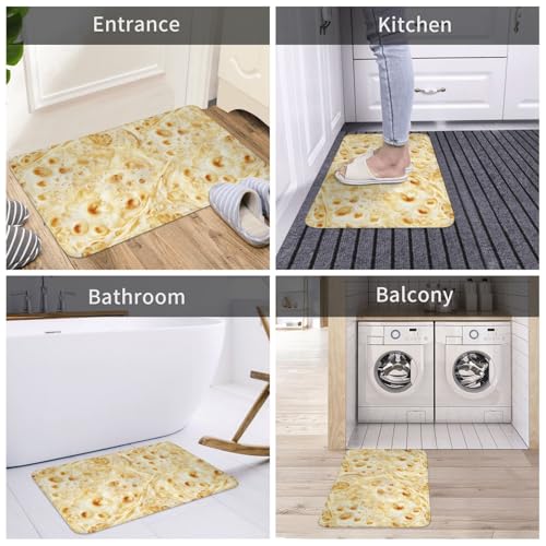 Tortilla Rugs Mat Doormat Non Slip Welcome Mat Home Decor for Outdoor Indoor 16 X 24 Inch