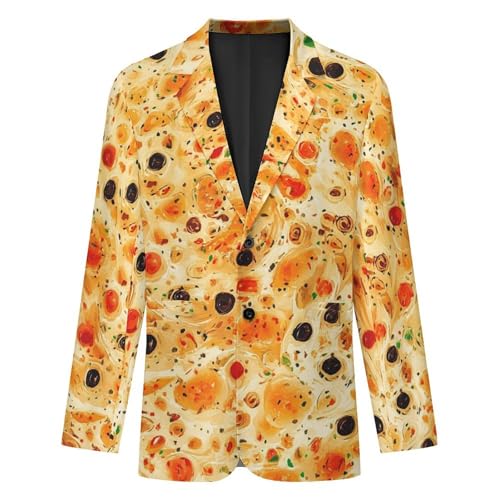 Tortilla Pattern Mens Casual Sport Coat Blazer Two Buttons Lightweight Business Jackets