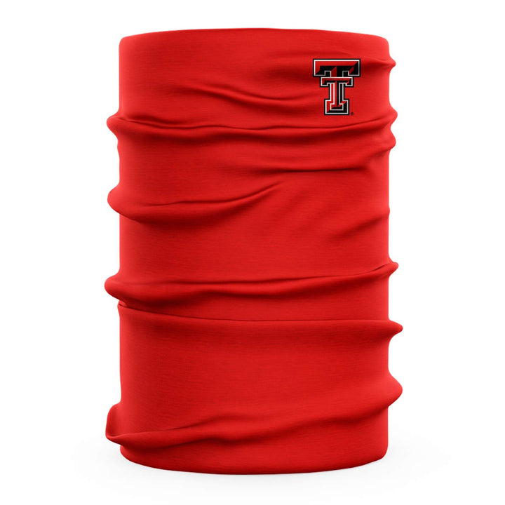 Texas Tech University Red Solid Logo Design Neck Gaiters for Men and Women - Four Way Stretch Fabric Breathable Neck Warmer