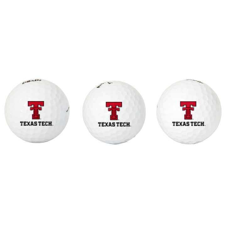 Desert Cactus Texas Tech University Golf Balls 3 Pack – TTU Red Raiders Full Color Three – Officially Licensed Sport Team Accessory (Design B)