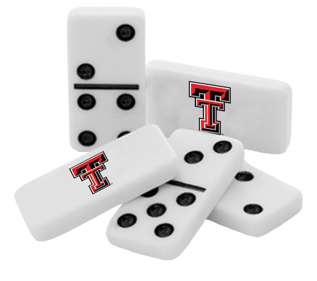 Texas Tech Red Raiders - 28 Piece Team Logo Double Six Domino Set