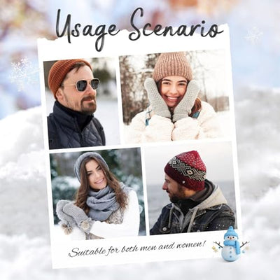 Mosytuky Unisex Beanie for Men and Women Knit Hat Winter Beanies-Pita Tortilla Black