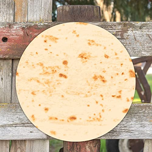WengBeauty Tortilla Round Wood Sign Kitchen Food Hanging Sign Rustic Hanging Slate Sign Kitchen Wall Art for Bedroom Kitchen Farmhouse Office Wall Decor 12x12in