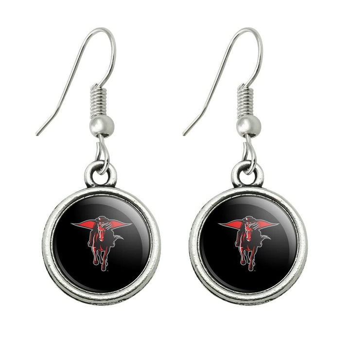 Texas Tech University Secondary Novelty Dangling Drop Charm Earrings