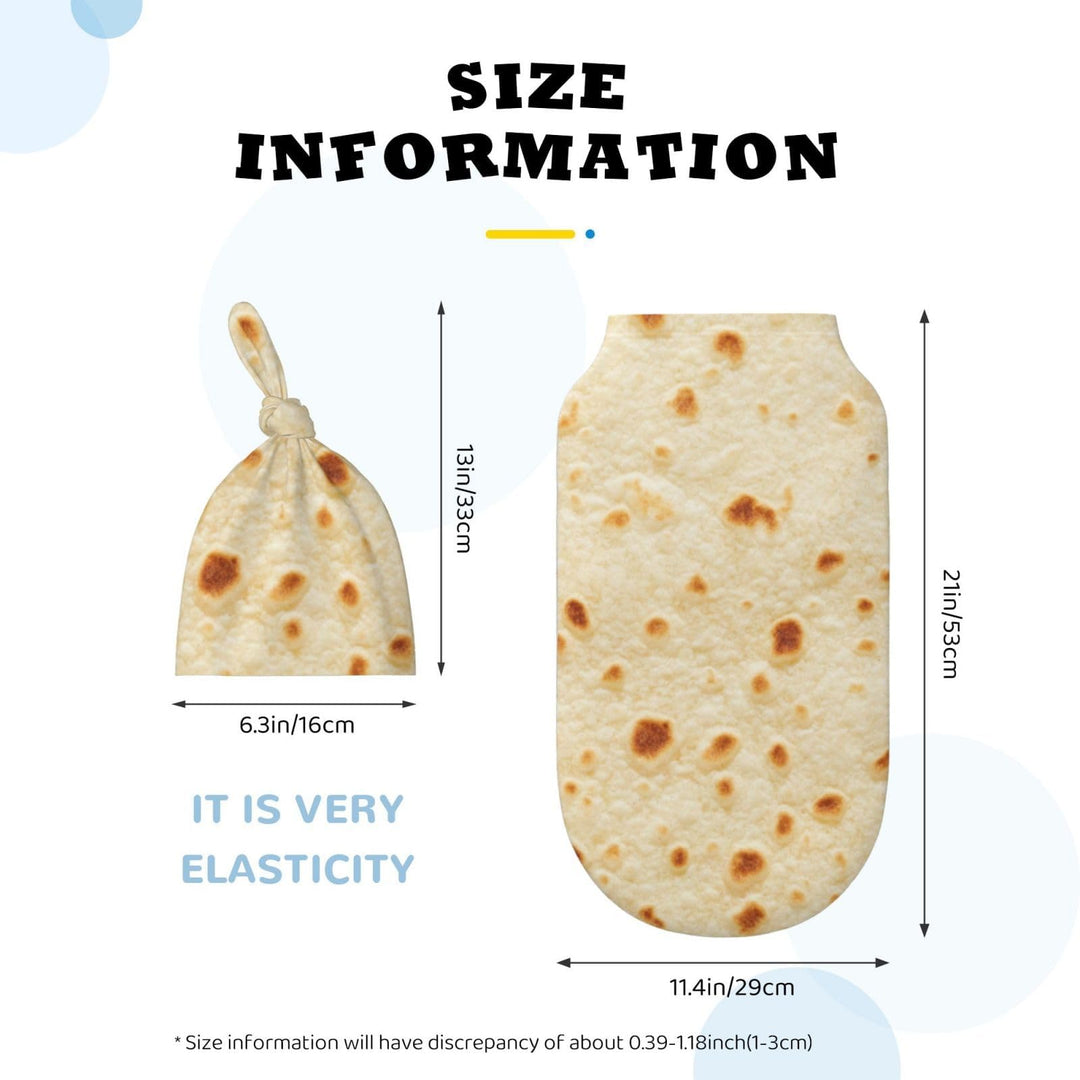 Tortilla Swaddle Blankets Soft Receiving Blanket Burrito Baby Swaddle Wrap for Baby Girls Boys