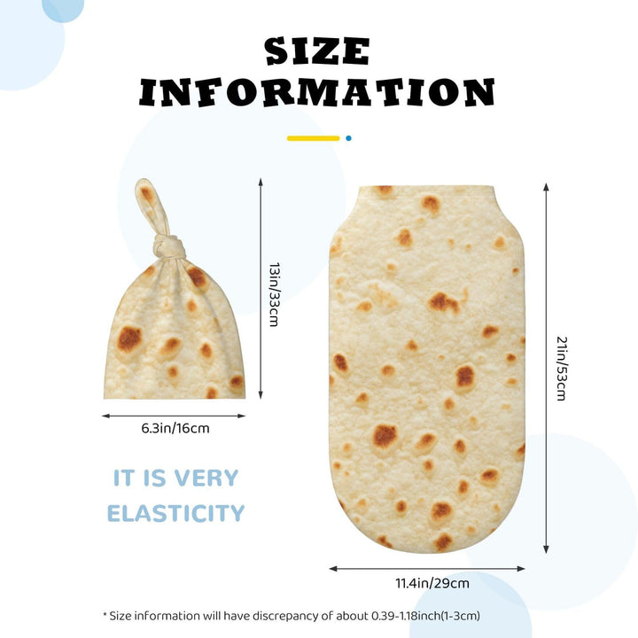 Tortilla Swaddle Blankets Soft Receiving Blanket Burrito Baby Swaddle Wrap for Baby Girls Boys
