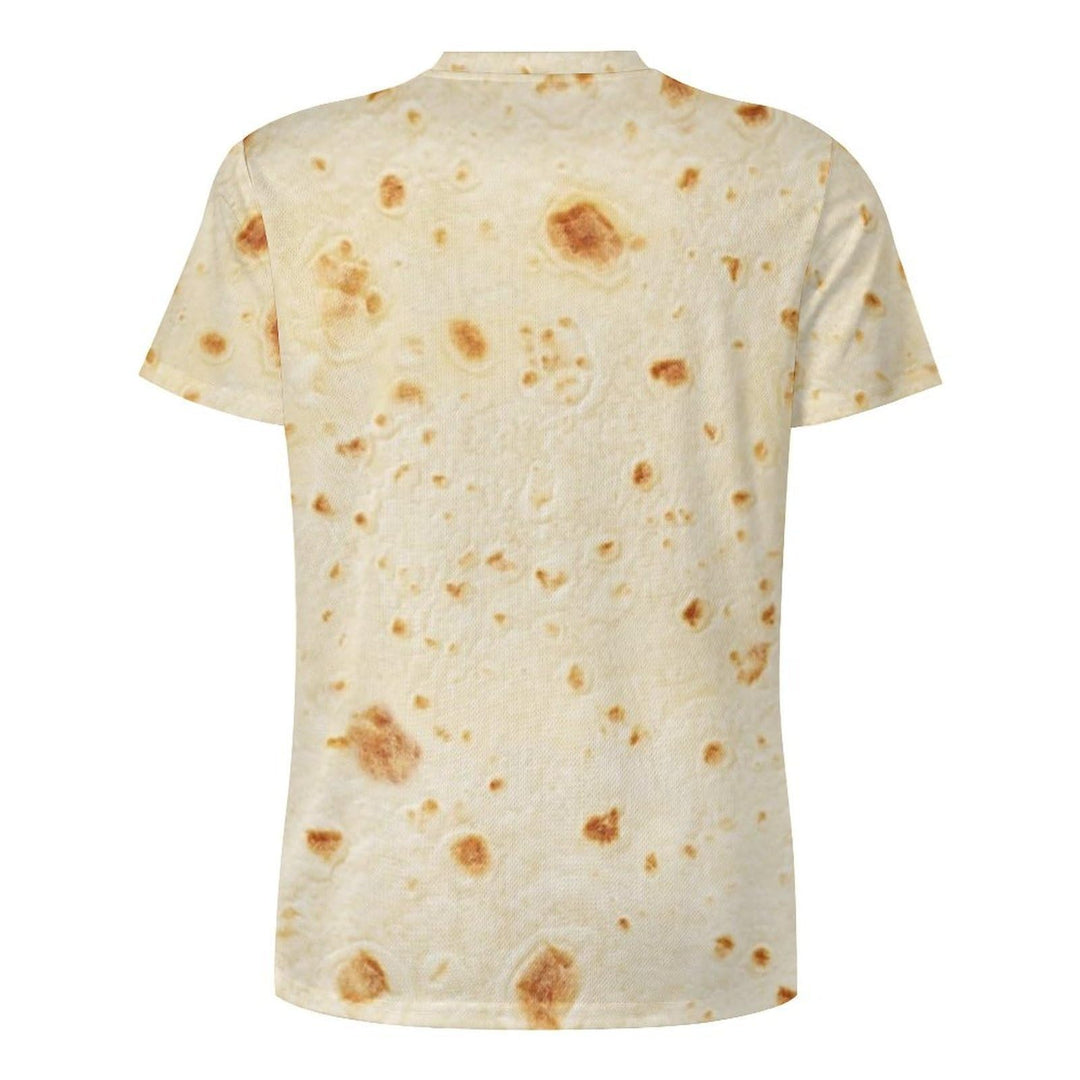 Mens Crewneck Short Sleeve T-Shirts Tortilla Tee Tops X-Large