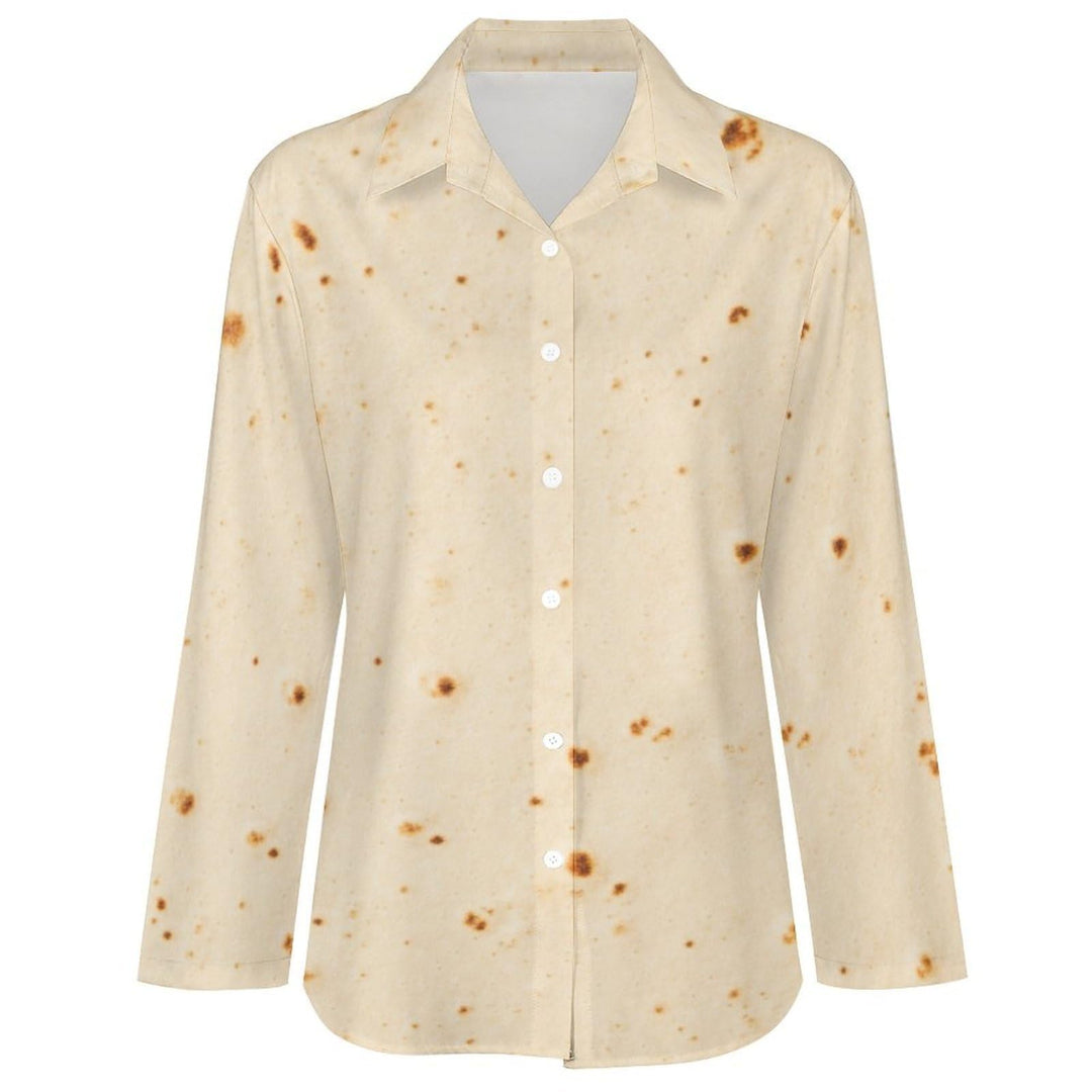 Yummy Tortilla Shirts for Women Casual Spring Summer Vacation Tops Novelty Design Womens Blouses S