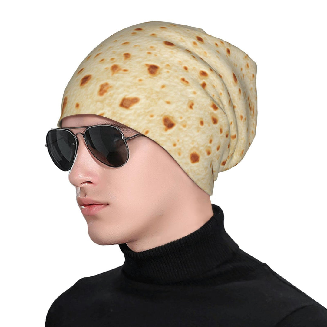 Tortilla Beanie Hat Headwear Skull Sleep Cap for Women Men Winter Running