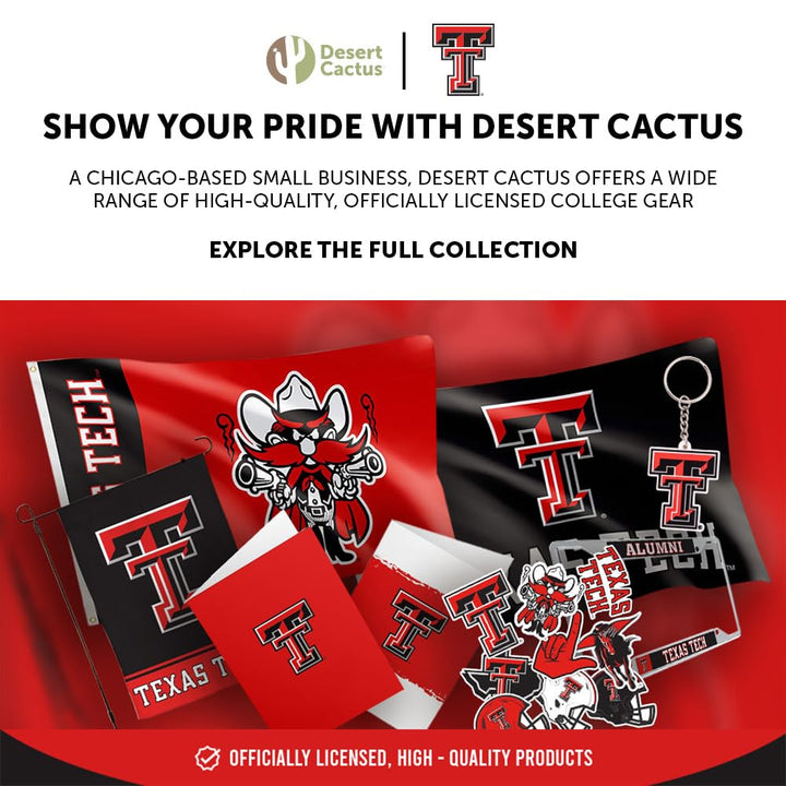 Texas Tech University License Plate Frame TTU Red Raiders Metal Car Tag Holder