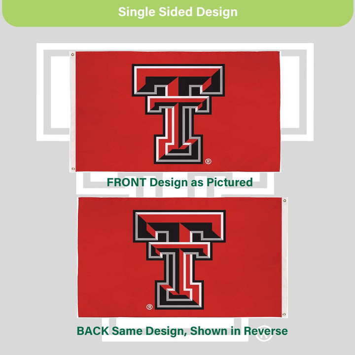 Texas Tech University Flag with Grommets, 3&